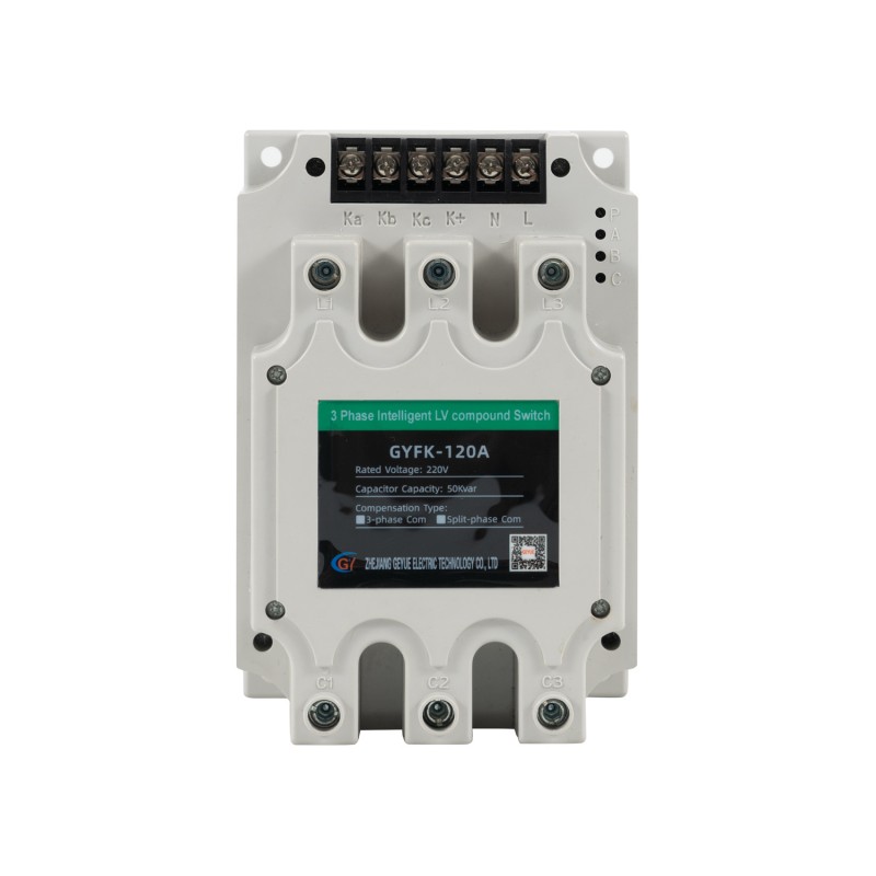 GYFK-120A 380V 50KVAR Compensación trifásica Tres fase interruptor de compuesto de bajo voltaje inteligente de bajo voltaje