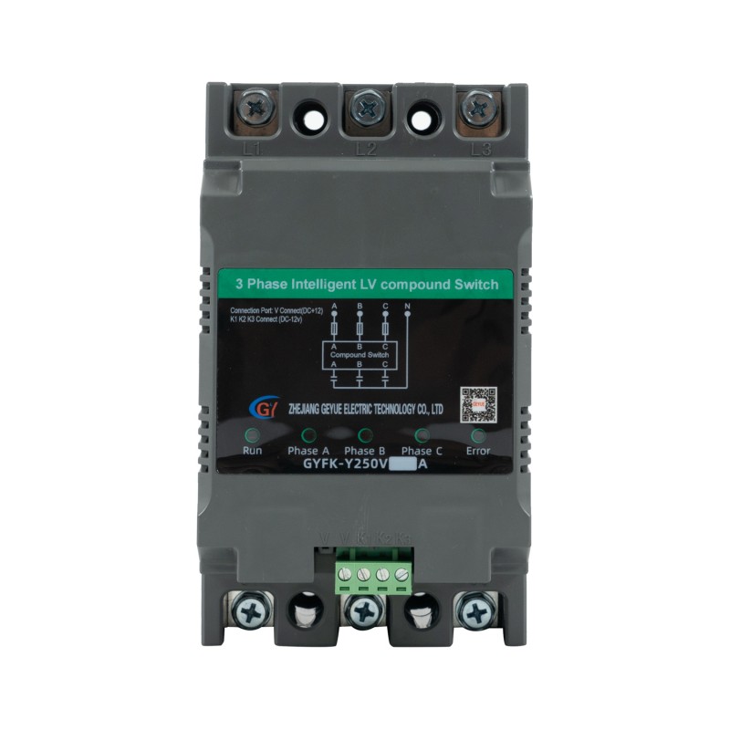 GYFK-Y250V Compensación de fase dividida Tres fase Interruptor de compuesto de bajo voltaje inteligente